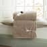 Deyongs Cable Sherpa Heated Throw Taupe thumb
