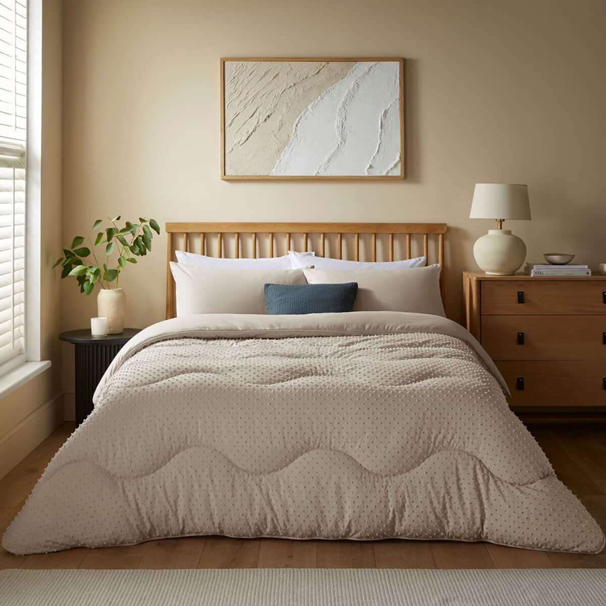 Night Lark Tufted Dots Natural Oat large