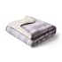 Night Lark Natural Check Sherpa Throw thumb 4