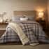 Night Lark Natural Check Sherpa Throw thumb