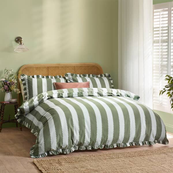 Birdie Stripe Baygreen and Mist