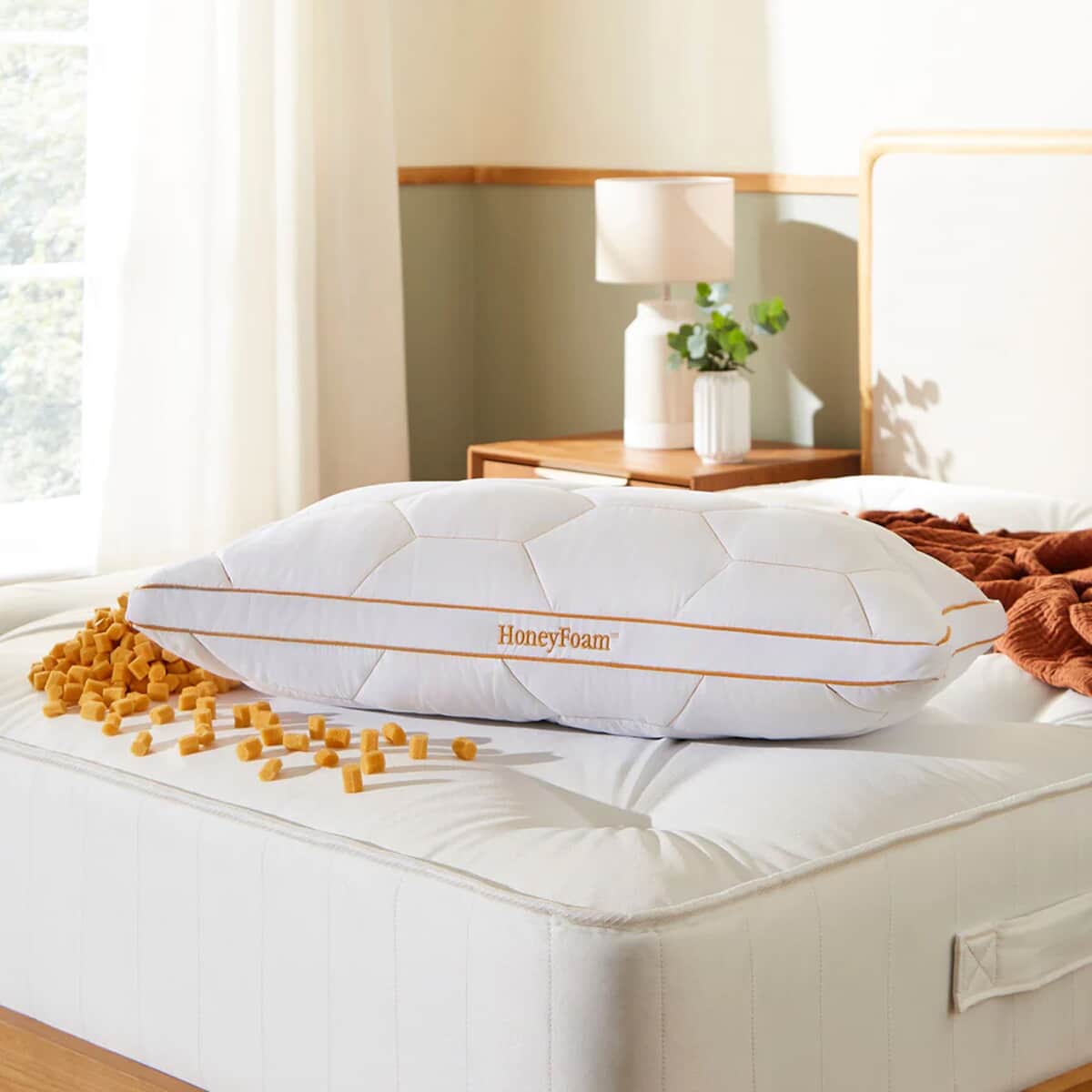 Fine Bedding Co The Adjustable Honeyfoam Pillow large