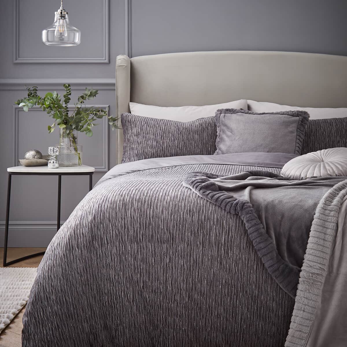 Catherine Lansfield Allure Sparkle Grey large