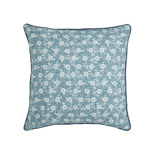 Folk Ditsy Cushion Blue/Teal