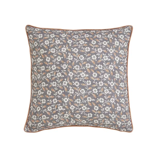 Folk Ditsy Cushion Graphite/Copper