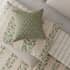 Helena Springfield Folk Ditsy Cushion in Green/Pink thumb 1