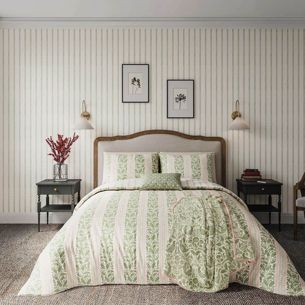 Helena Springfield Oak Stripe Green large