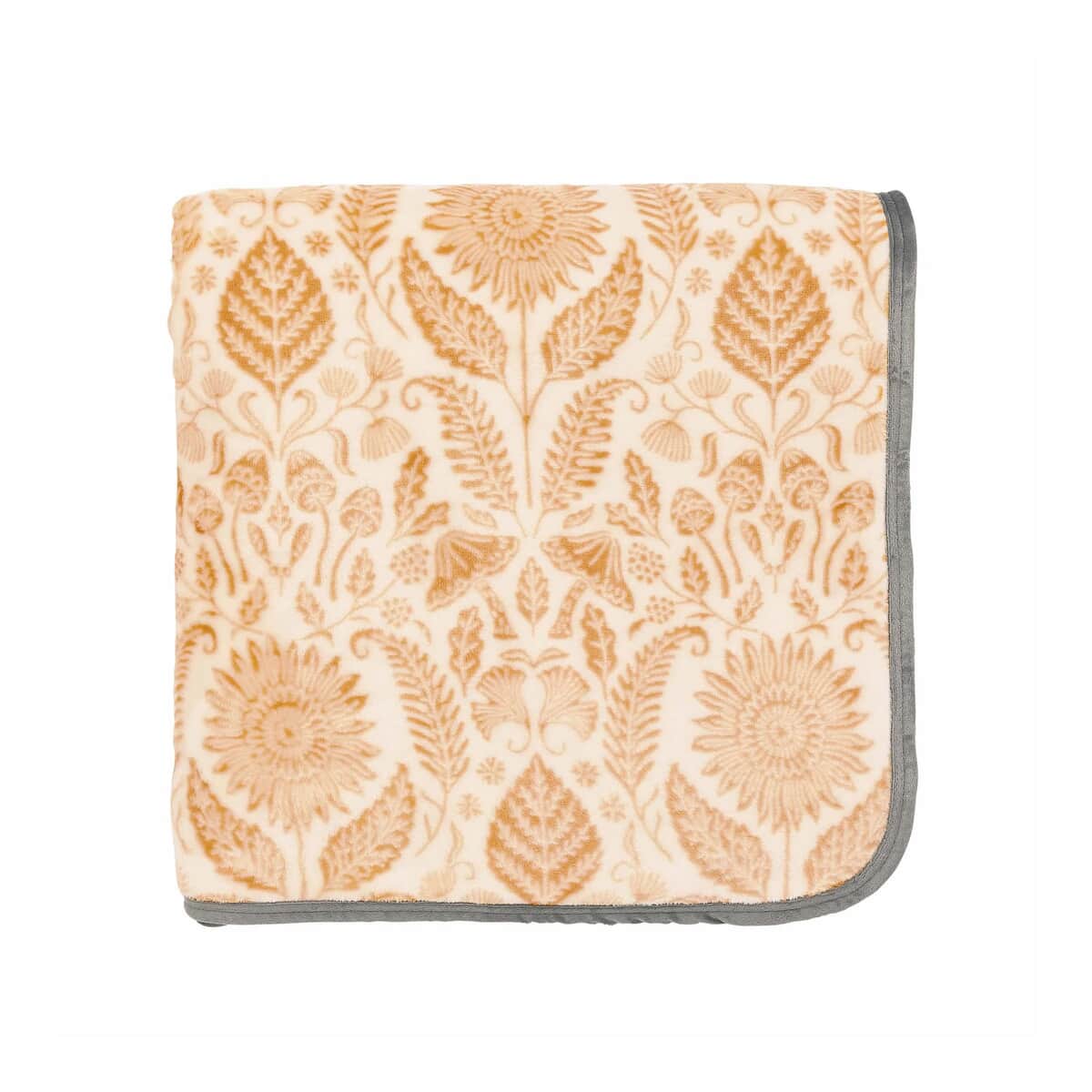Helena Springfield Sunflower Fleece Throw Graphite/Copper large