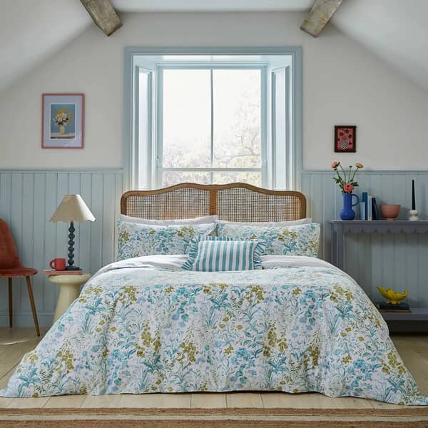 Foxglove Print Aqua