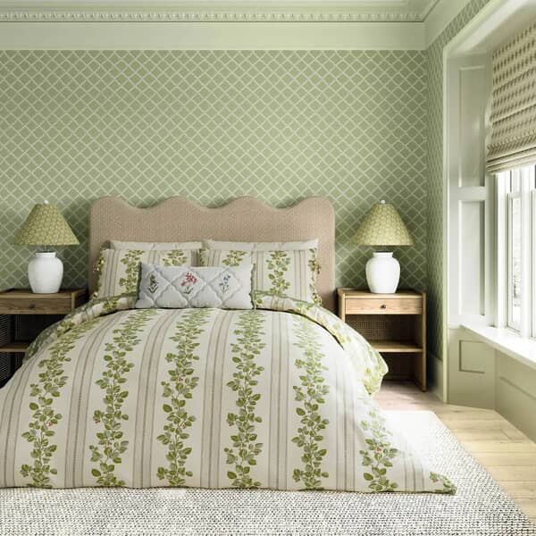 National Trust Cobnut Stripe Leaf Green