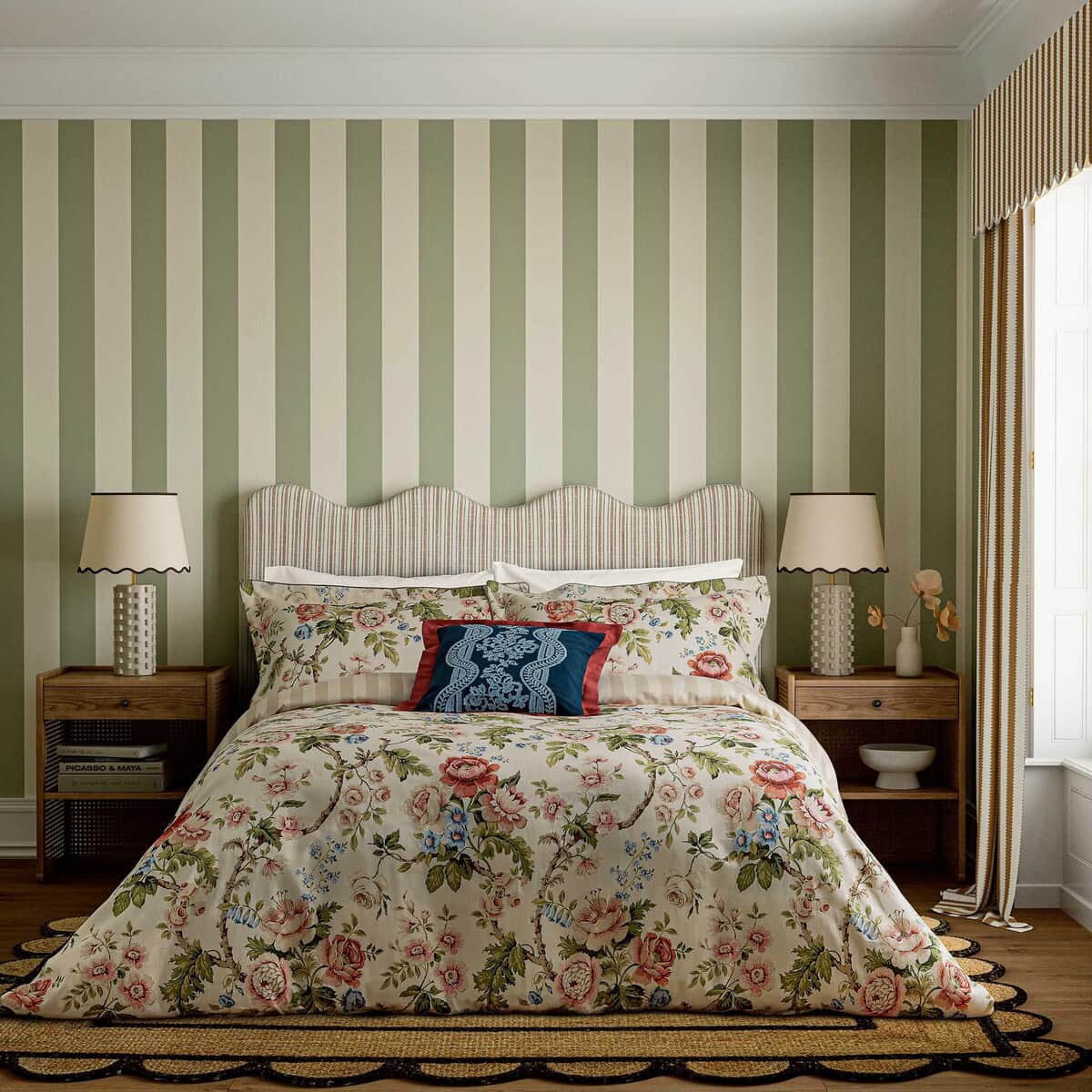 Sanderson Hykenham Rose and Sage large