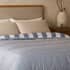 Night Lark Herringbone Stripe Blue Coverless Duvet thumb 1