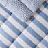 Night Lark Herringbone Stripe Blue Coverless Duvet thumb 2