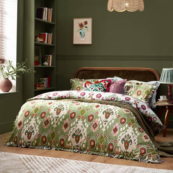 Dawson Ikat Cedar Green