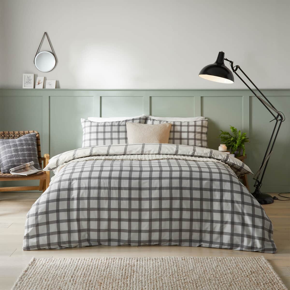 Furn Canberra Check Grey/Natural large
