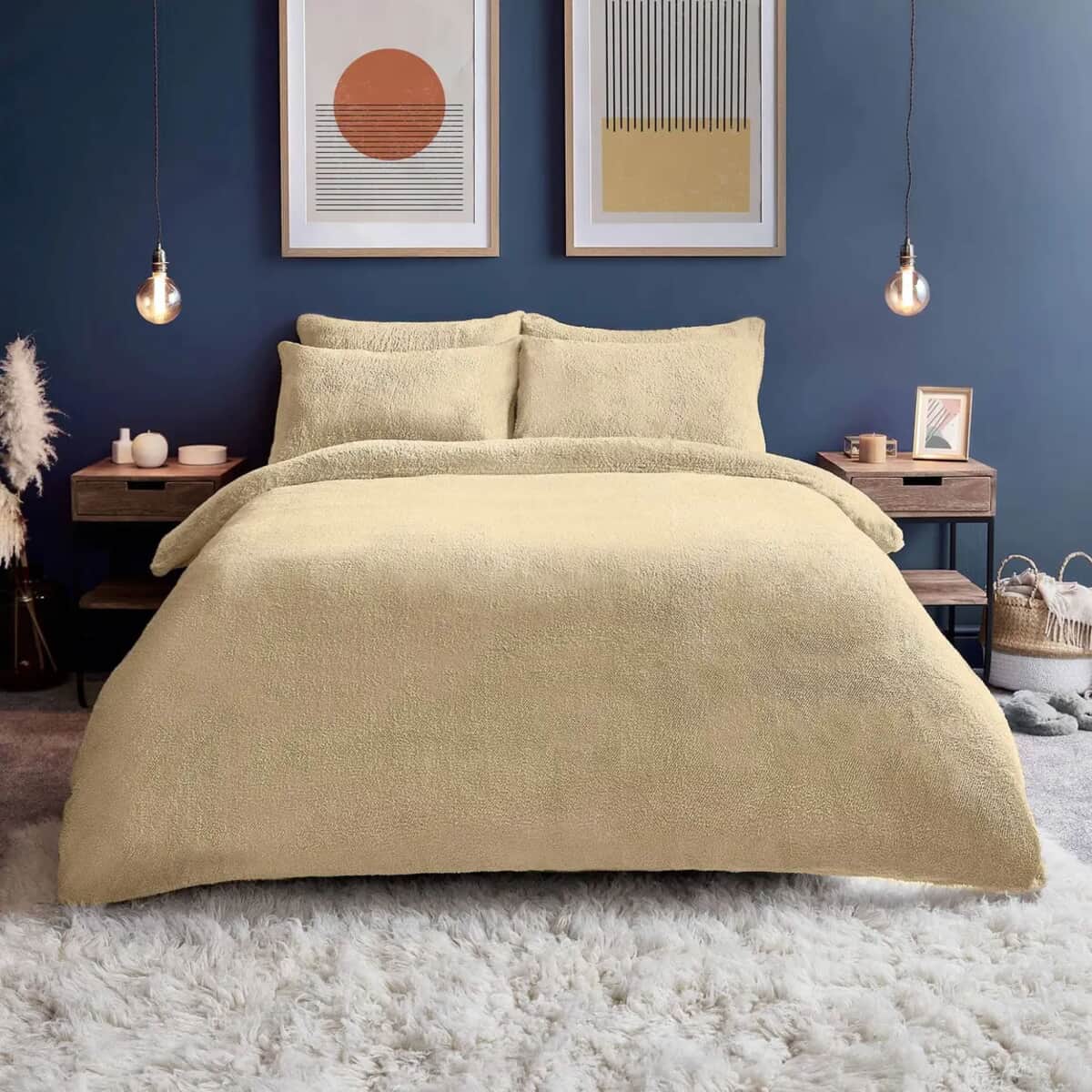 Silentnight Cosy Teddy Fleece Natural large