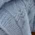Bianca Cable Knit Throw Blue thumb 1