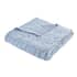 Bianca Cable Knit Throw Blue thumb 3