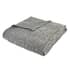 Bianca Cable Knit Throw Grey thumb 3