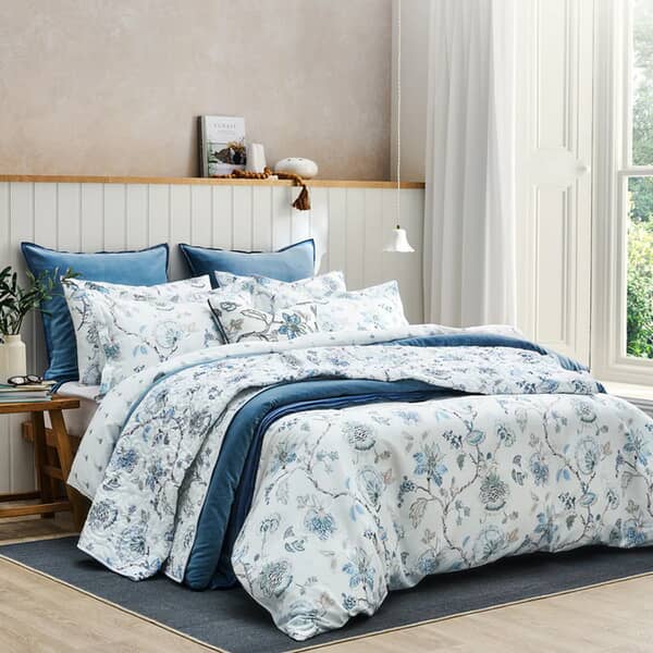 Tropical Floral Blue 