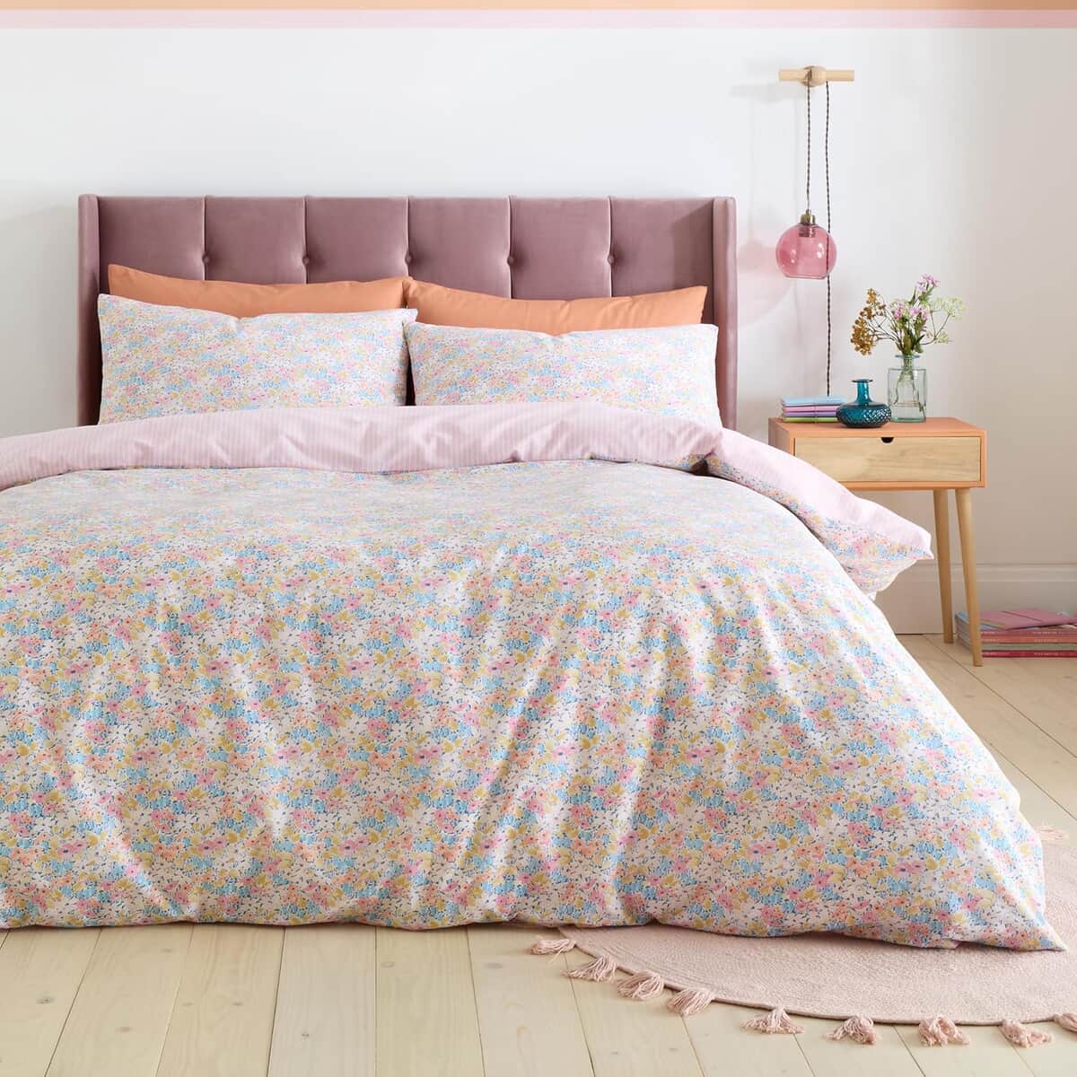 Catherine Lansfield Darcy Floral Pink large