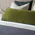 Belledorm Velvet Bolster Cushion Olive thumb 1