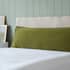 Belledorm Velvet Bolster Cushion Olive thumb