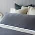 Belledorm Velvet Bolster Cushion Charcoal thumb 1