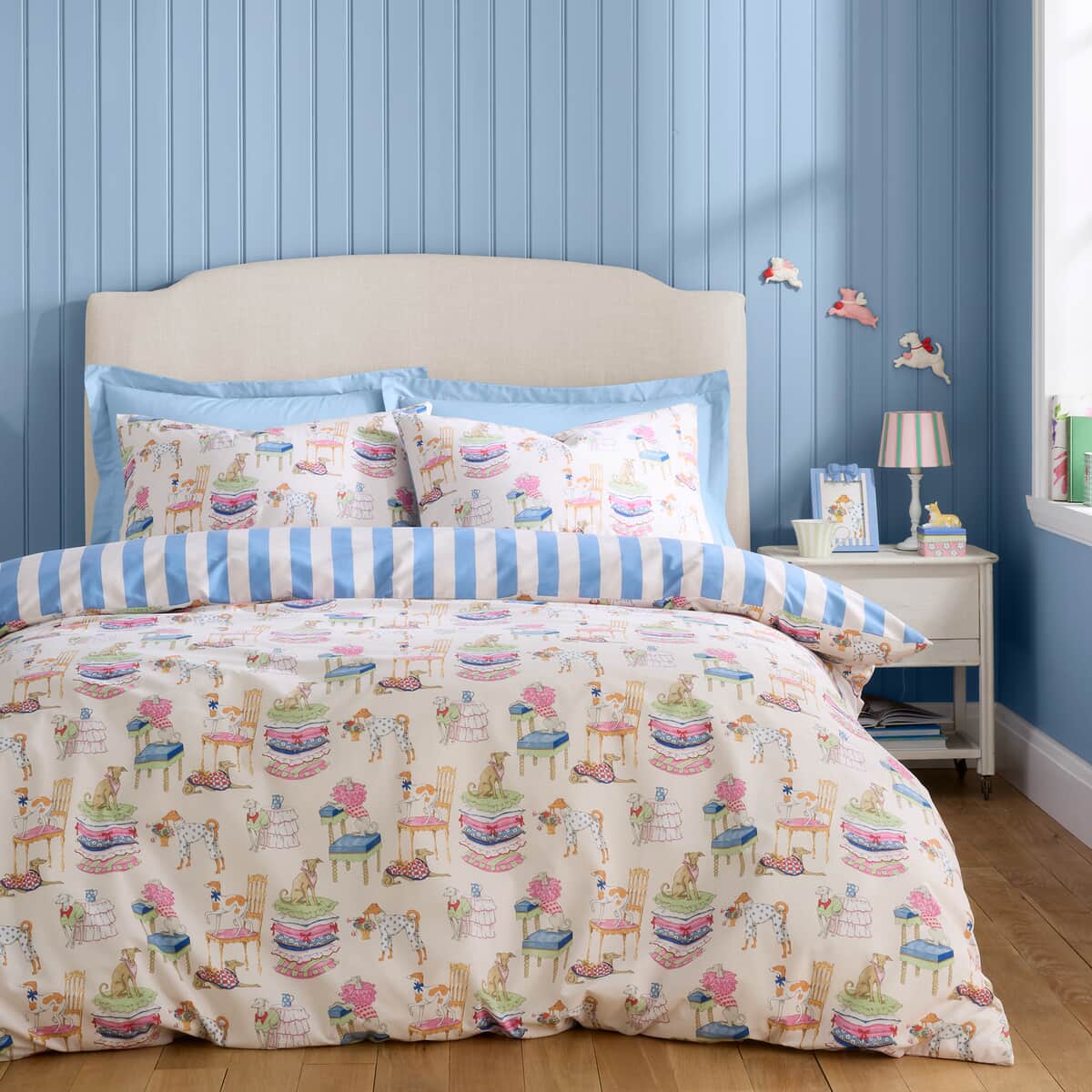 Cath Kidston Hackney Dogs Blue large