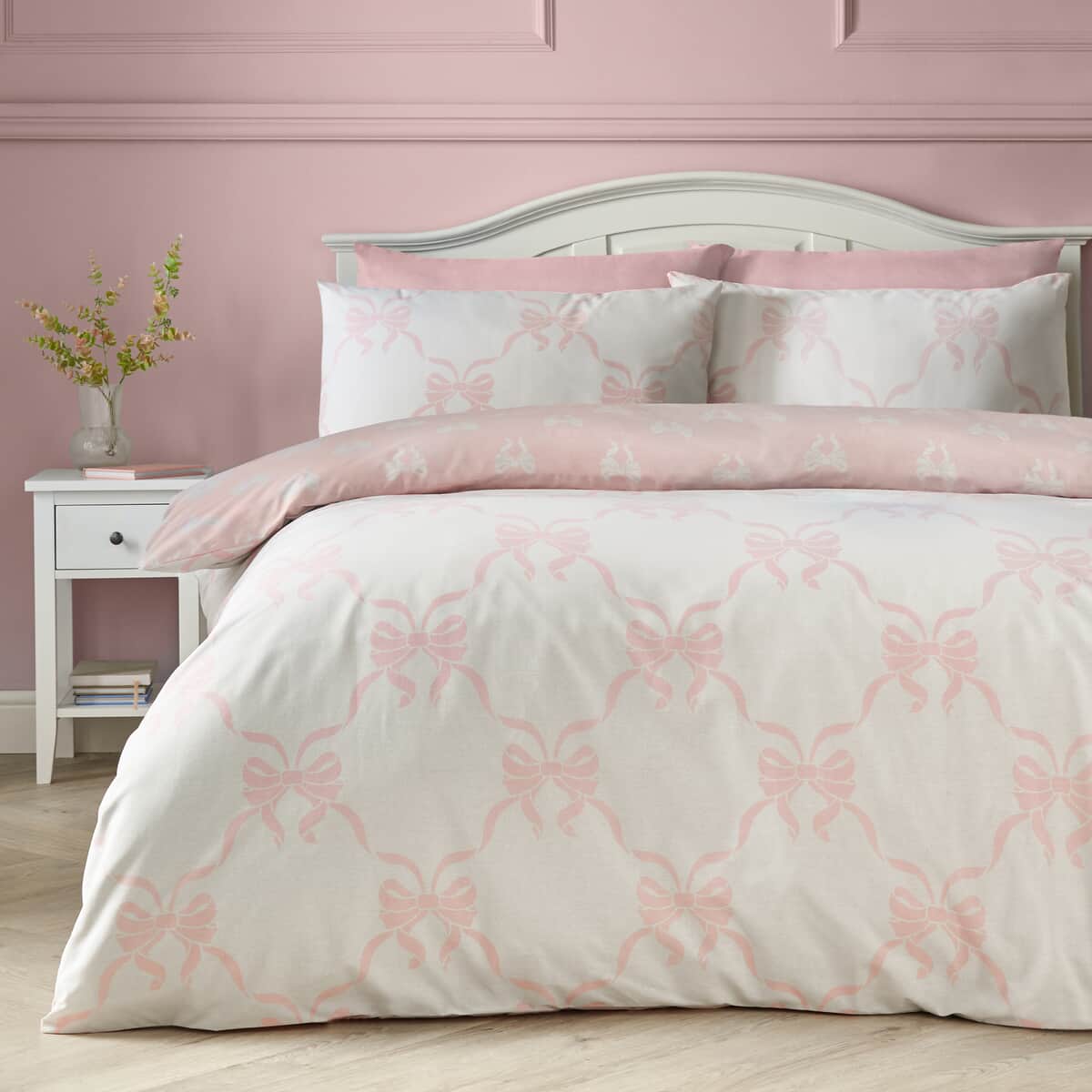 Catherine Lansfield Pretty Bows Pink large