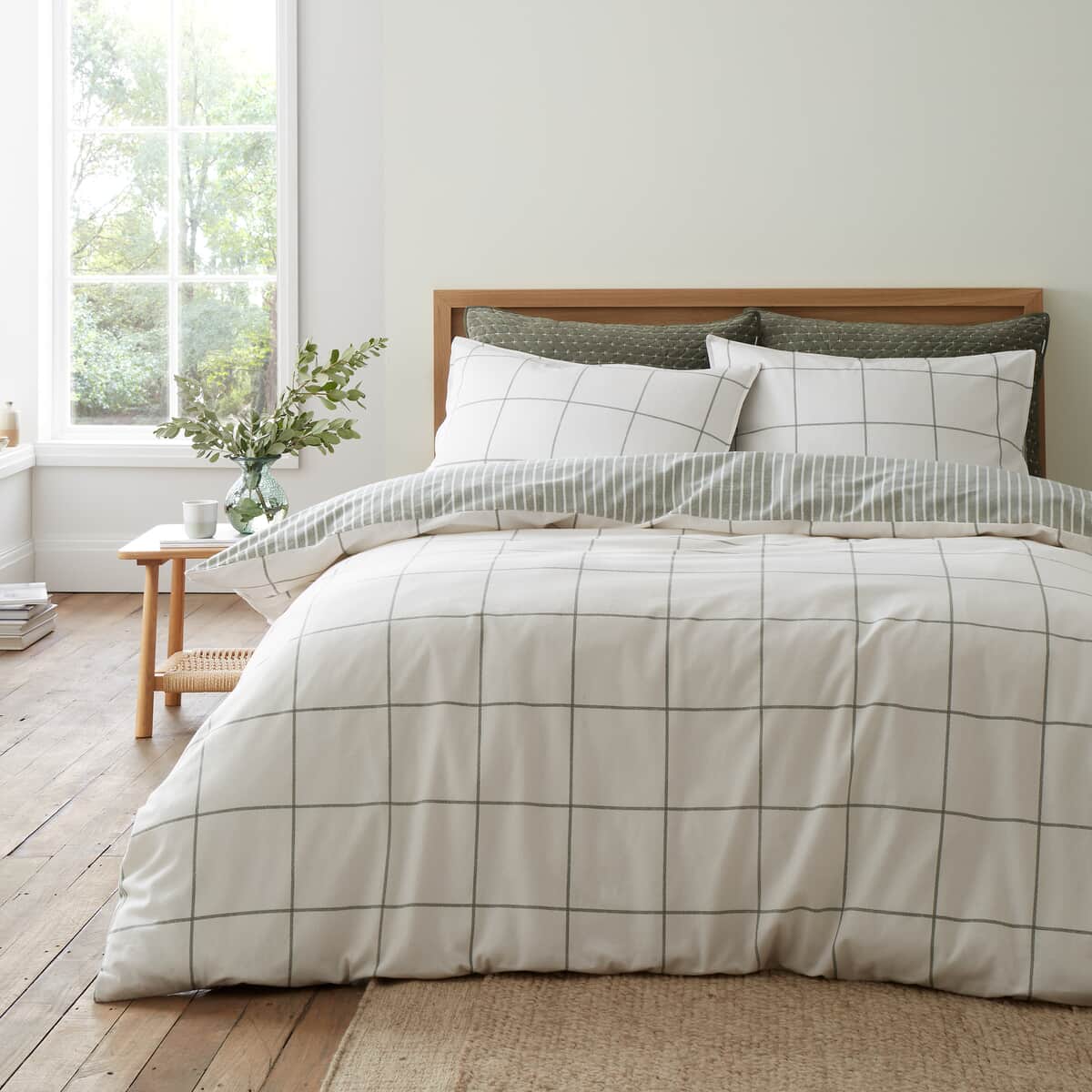 Bianca Brushed Regal Check Green large