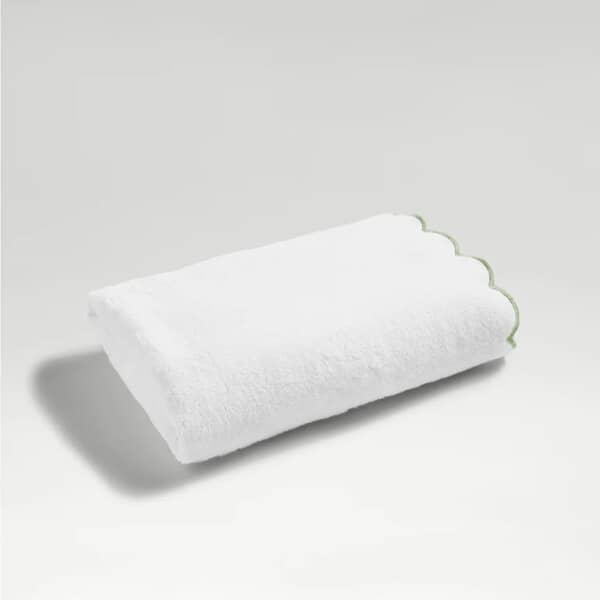 Scallop Edge Towel Matcha