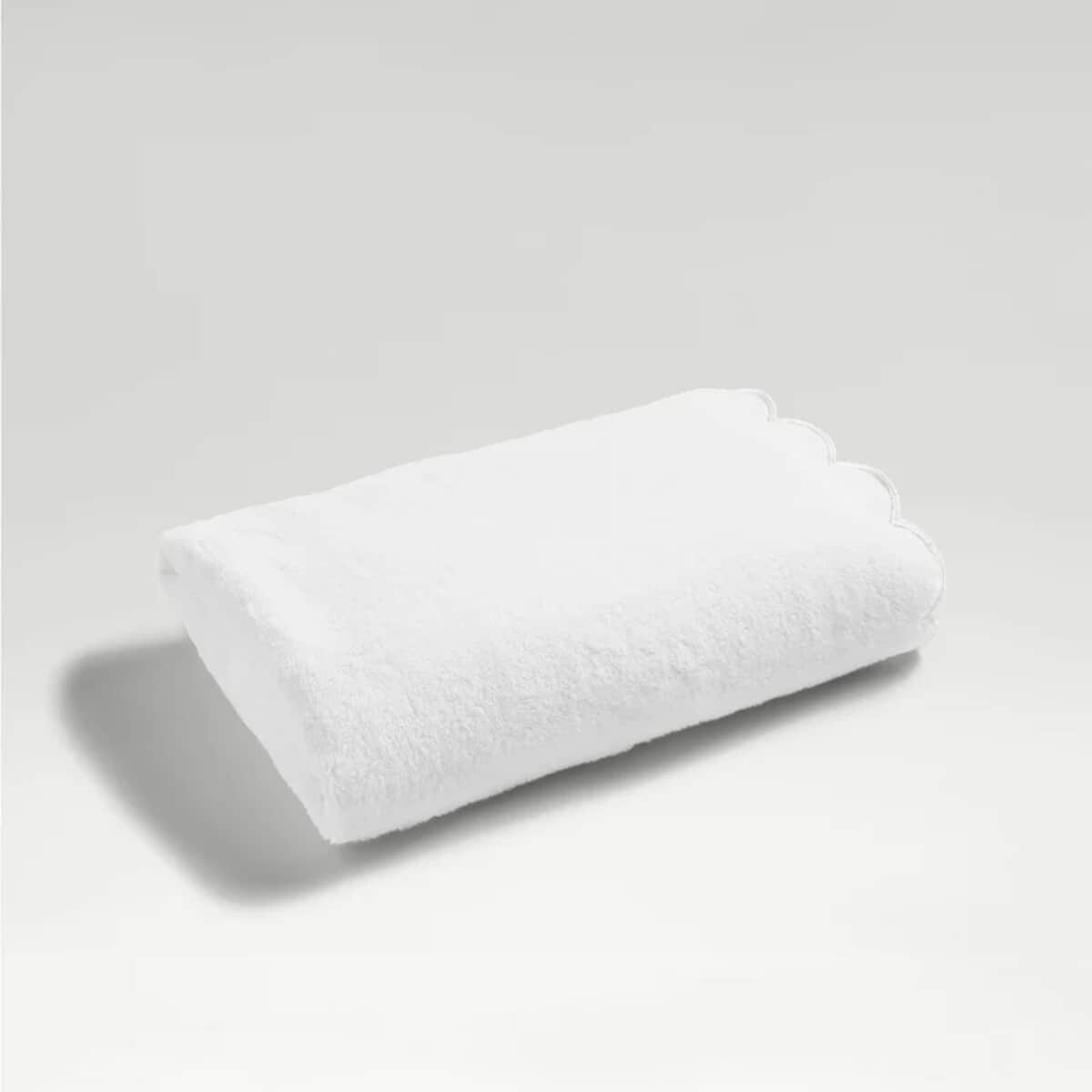 Christy Scallop Edge Towel White large