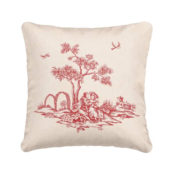 Enchanted Garden Red Cushion