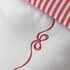 Catherine Lansfield Bow Embroidery White and Red thumb 3