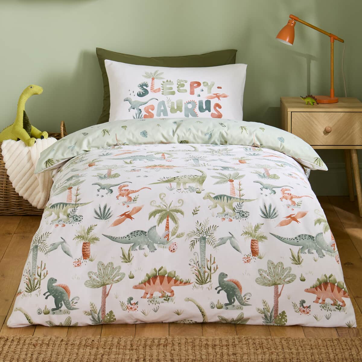 Catherine Lansfield Brushed Sleepy Saurus large