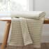 Bianca Cotton Muslin Stripe Throw Green thumb