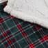 Catherine Lansfield Tartan Sherpa Check Green Throw thumb 2