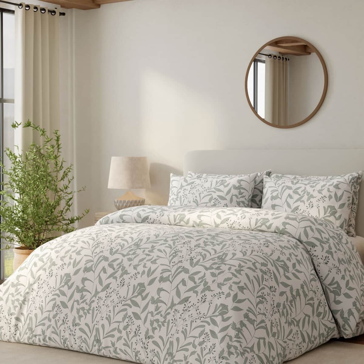 Vantona Leafy Trail Cream large