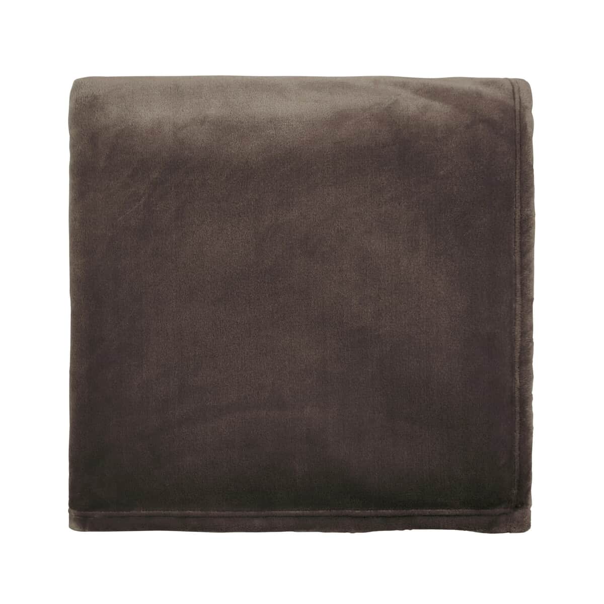 Helena Springfield Snug Fleece Throw Chocolate large