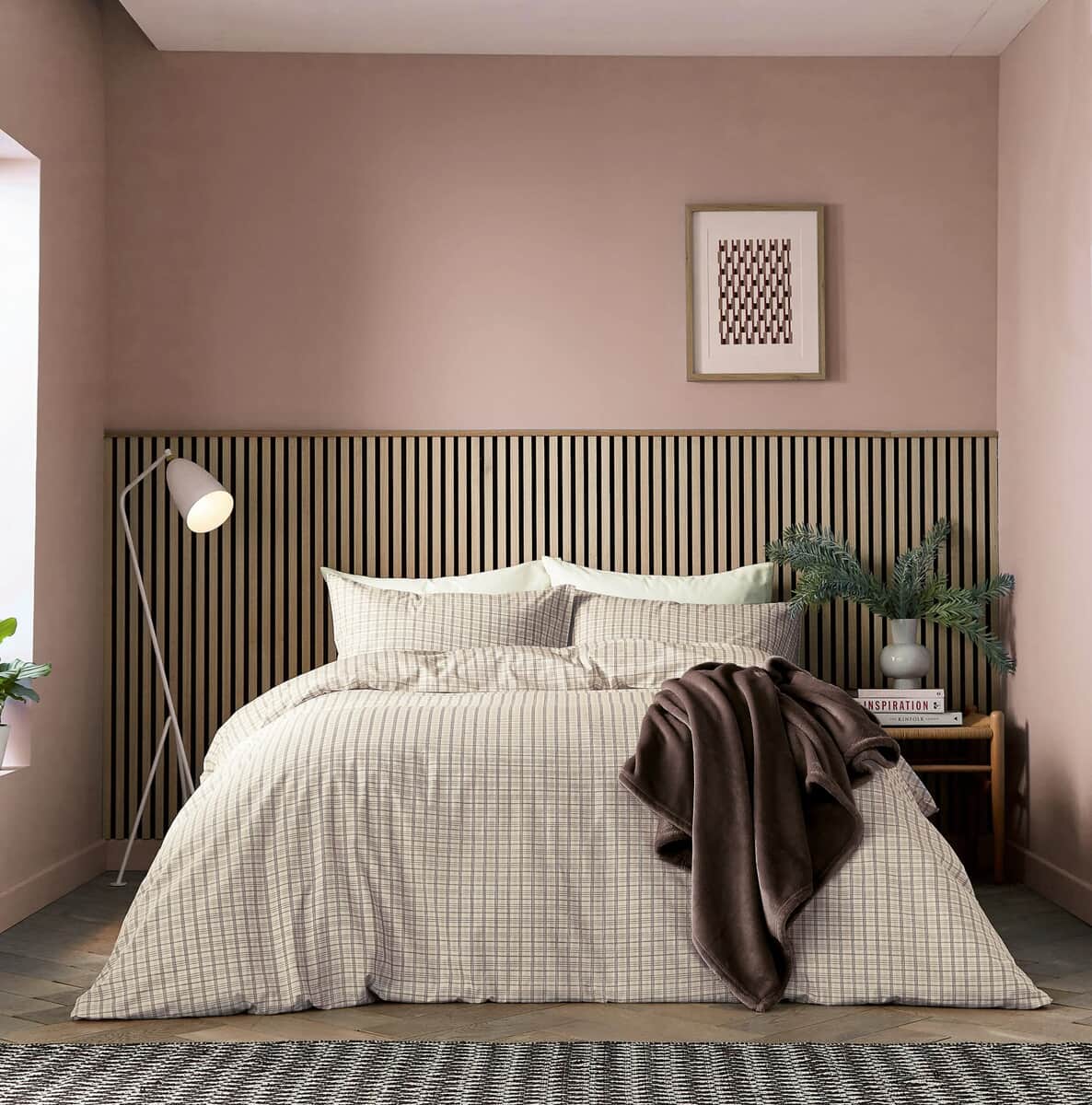 Helena Springfield Tranquil Check Chocolate large