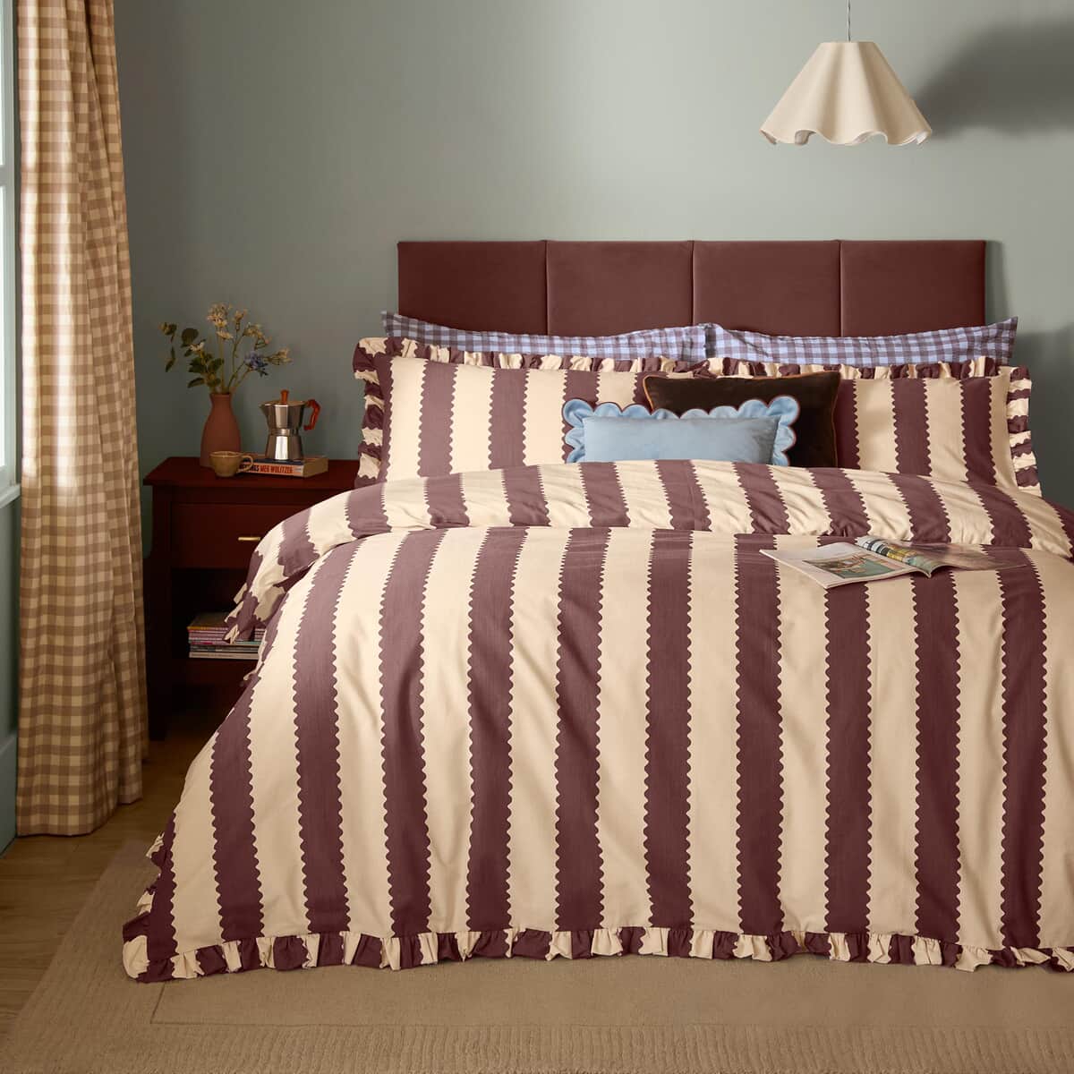 Furn Birdie Stripe Buttermilk and Chocolate large