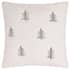 Furn Winter Pines Faux Fur Cushion Ecru thumb