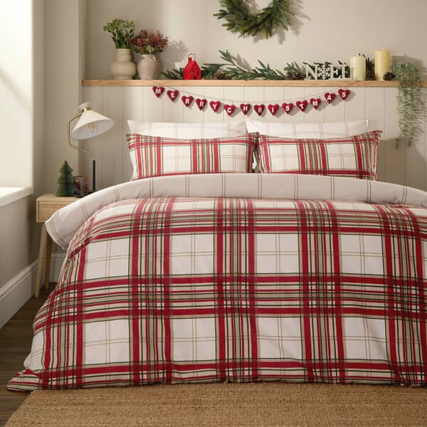 Seasonal Check Red