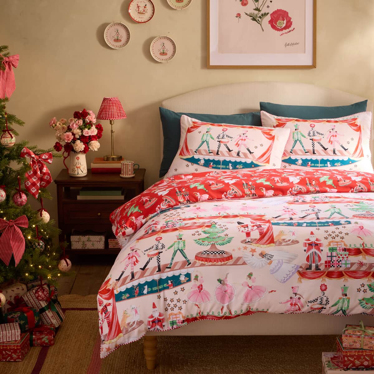 Cath Kidston Christmas Nutcracker Scene Red large