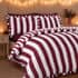 Catherine Lansfield Seersucker Frill Stripe Plum thumb 1