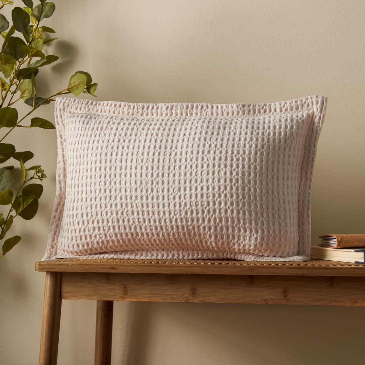 Pineapple Elephant Jaipur Waffle Cushion Natural large