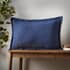 Pineapple Elephant Jaipur Waffle Cushion Navy thumb