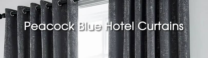 Peacock Blue Hotel Curtains