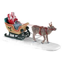 LEMAX 3514 CADDINGTON VILLAGE ACCESSORY: NORTH POLE SLEIGH RIDE